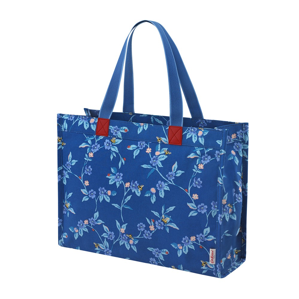 Cath Kidston - Túi đeo vai The Milly Tote Greenwich Flowers - 983938 - Midnight Blue