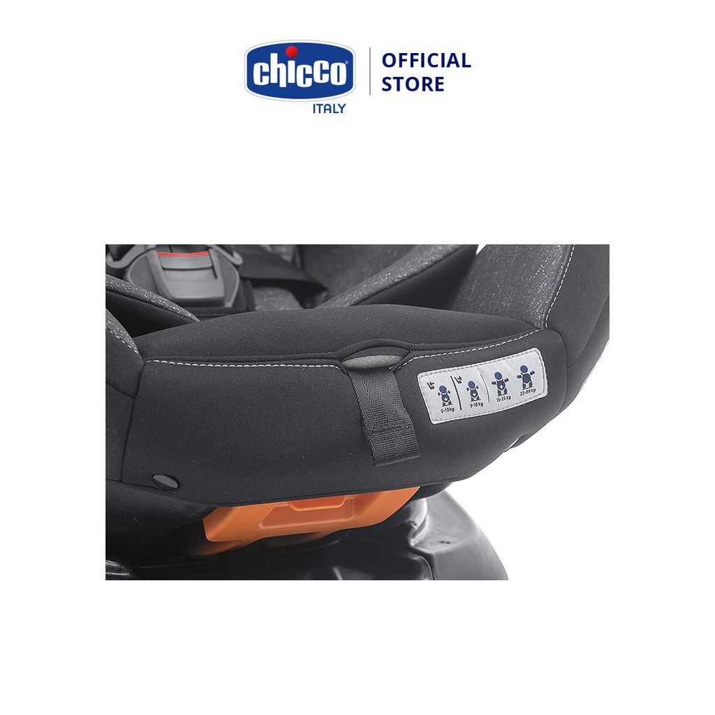 Ghế ngồi ô tô Chicco Unico Plus Isofix 0-12Y xoay 360˚ Đen Shadow