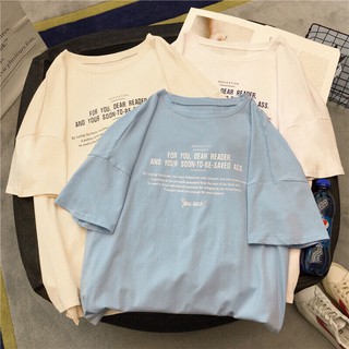 Áo thun Nữ tay lỡ form rộng Unisex - Áo Thun Phông rộng Freesize vải cotton