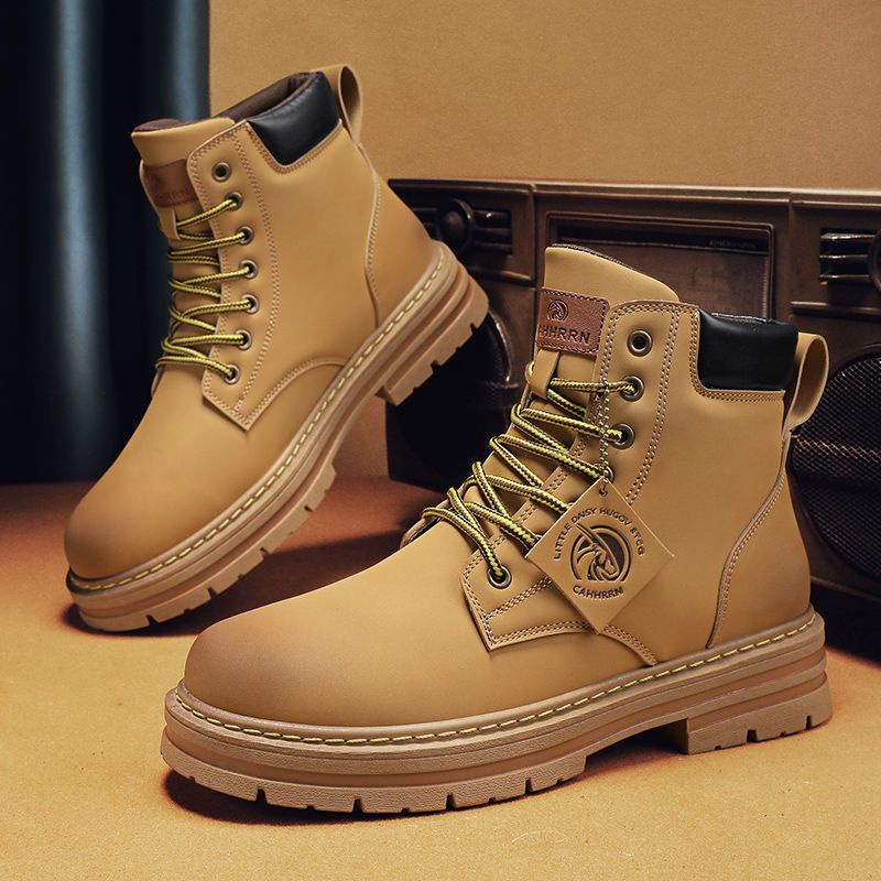 Giày Bốt Martin Da Chống Mòn Kiểu Retro Thời Trang Mùa Thu 2022 Cho Nam