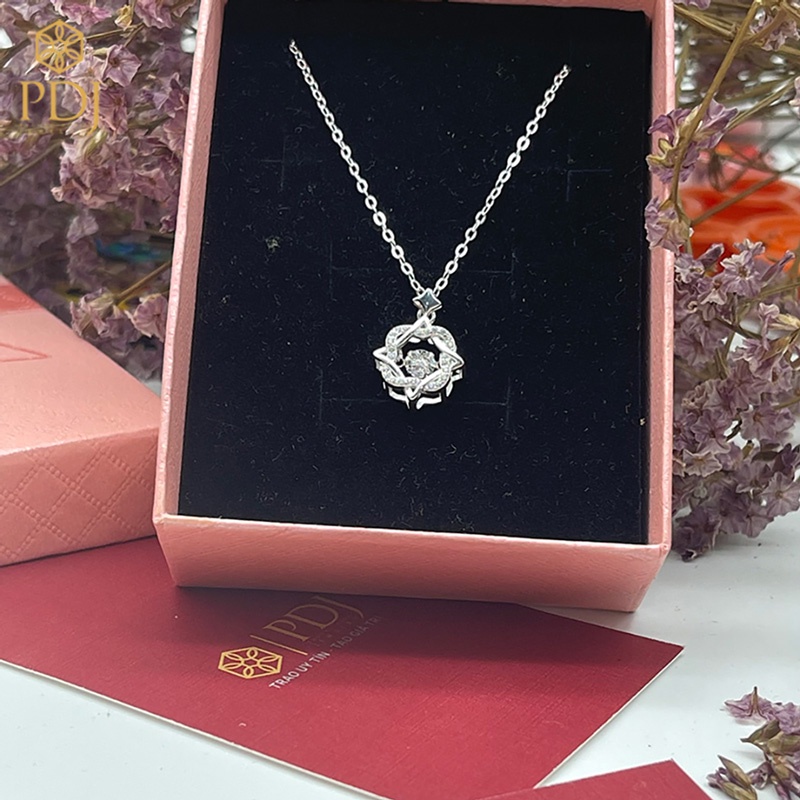 Dây Chuyền Mặt Đá Trắng Bạc - SP000528 - Bạc ta cao cấp - Tặng kèm hộp đựng - Trang sức PDJ