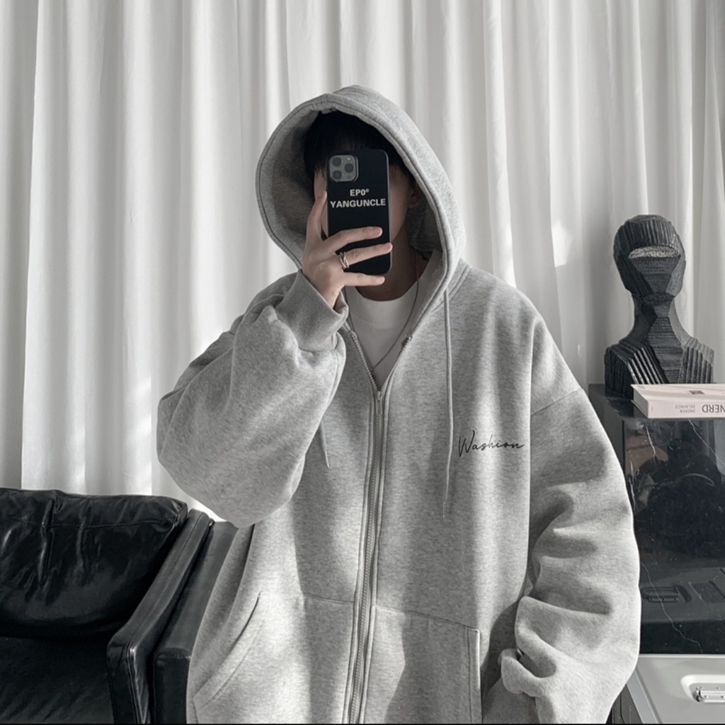 Áo Hoodie Kéo Khóa Nam Nữ Washion ❤ Áo Khoác Nỉ Có Nón Unisex PM602