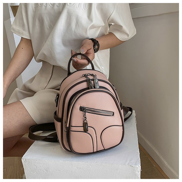 Ba Lô Đi Học/Du Lịch Màu Trơn Dễ Thương Thời Trang Cho Nữ