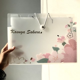 Bìa Đựng Hồ Sơ Trong Suốt Kusara Sakura 8 Ngăn Folder