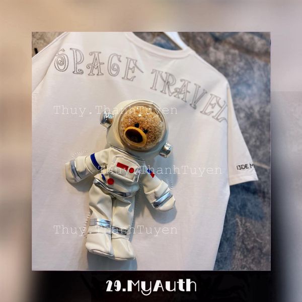 Áo 13DE  ASTRONAUT TEDDY WHITE