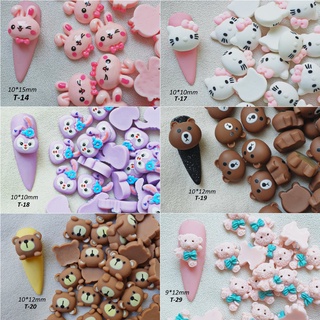 [Ảnh thật] Charm Hoạt Hình Thú Hàn Quốc Trang Trí Móng