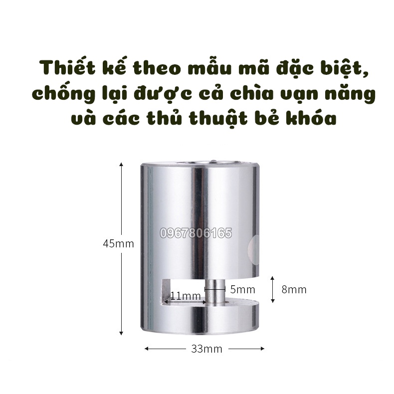 Khóa Phanh Đĩa Xe Máy, Xe Đạp – Khóa Chống Trộm Inox Cao Cấp Nguyên Khối M101
