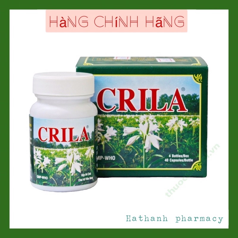 CRILA viên uống Đt u xơ tử cung và phì đại lành tính tiền liệt