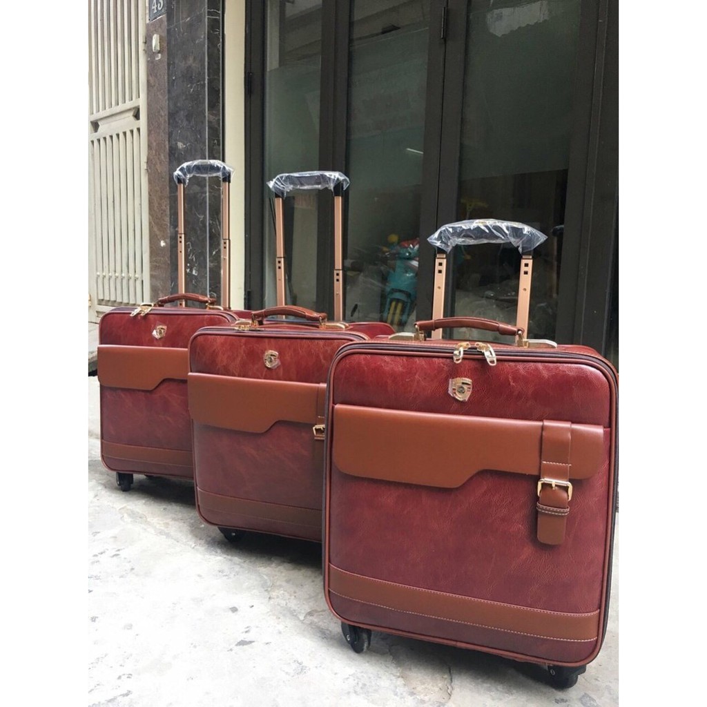 Vali kéo da bò  ST069 - Huco Việt Nam