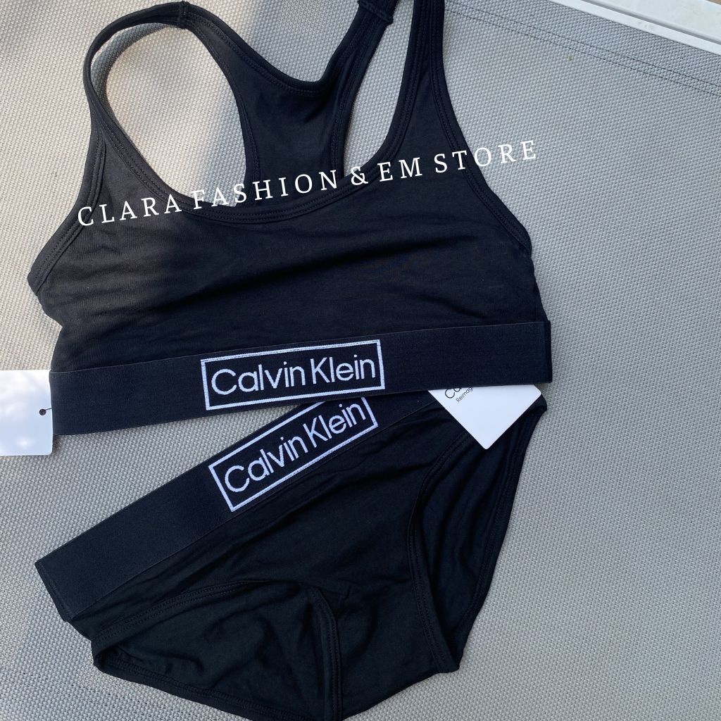 Set Bộ Đồ Lót Calvin Klein Cotton Phong Cách Cá Tính Có Kèm Mút Lót Ngực V30 | BigBuy360 - bigbuy360.vn