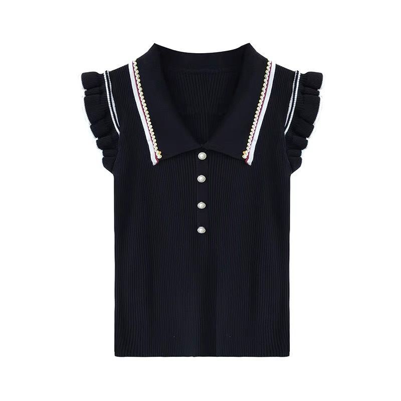 Áo dệt kim SUXI không tay cổ chữ V phong cách Hàn Quốc thời trang mùa hè dành cho nữ