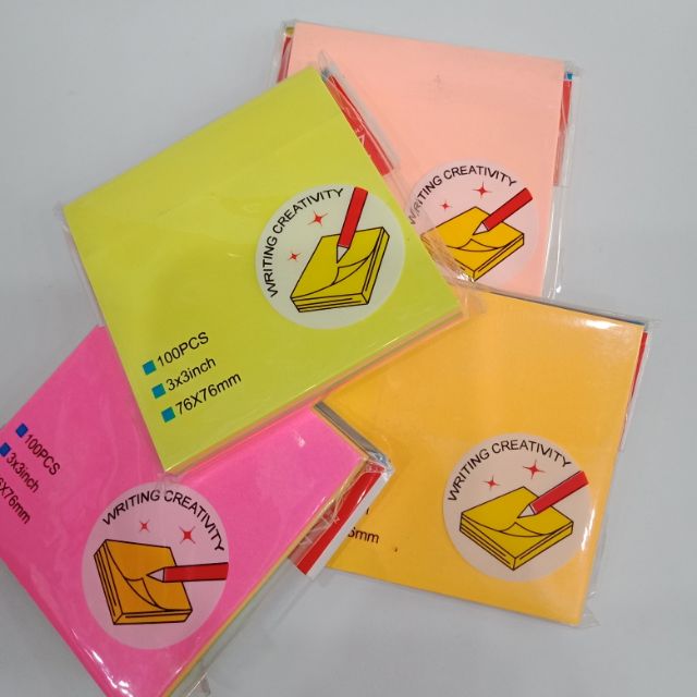 Giấy note dạ quang NO: GS-04 5 màu