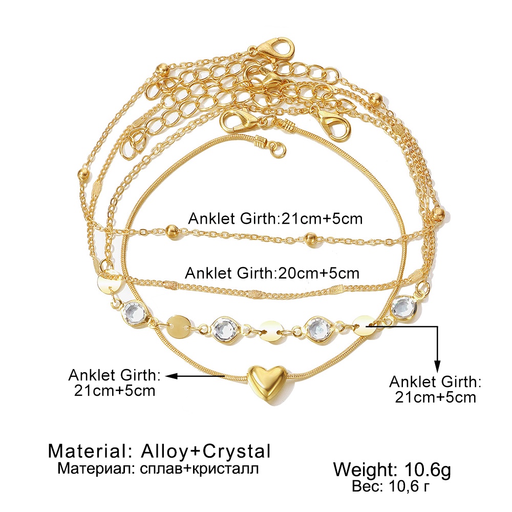 Vòng lắc chân đan móc thời trang Bohemia thịnh hành cho nữ