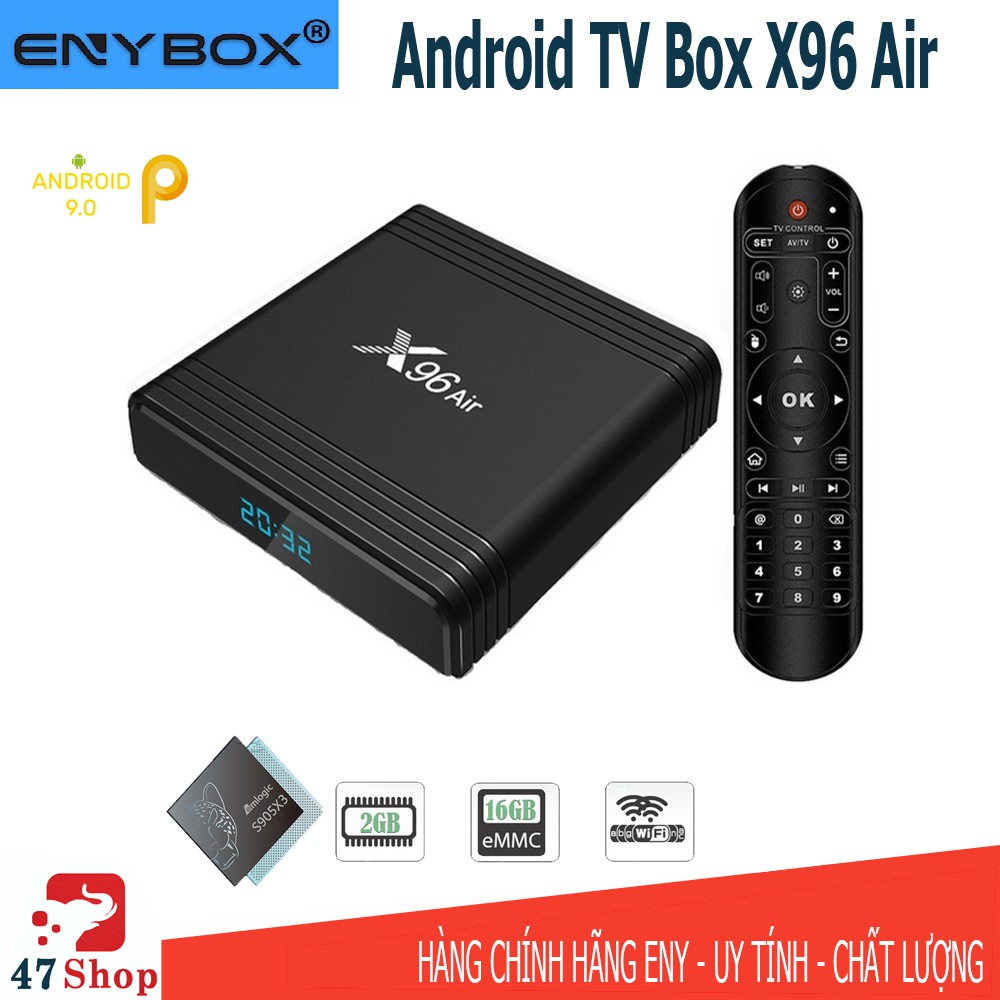 Android TV Box X96 Air - CPU S905X3, RAM 2GB, ROM 16GB, Android 9