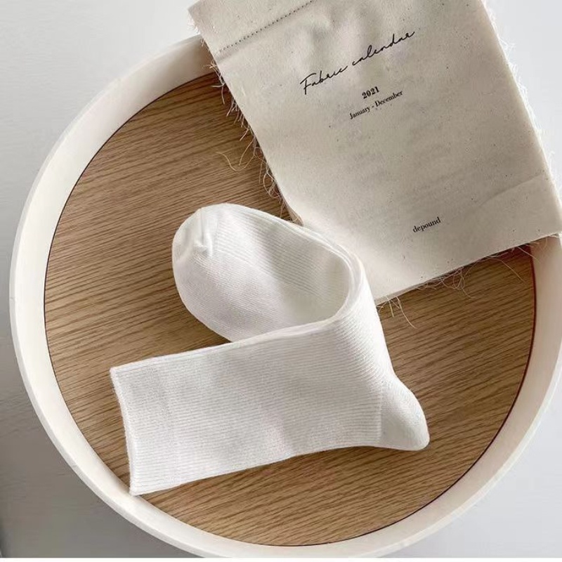 Vớ Mỏng Màu Trắng Sữa Phong Cách lolita Nhật Bản Dễ Phối Đồ Thoáng Khí