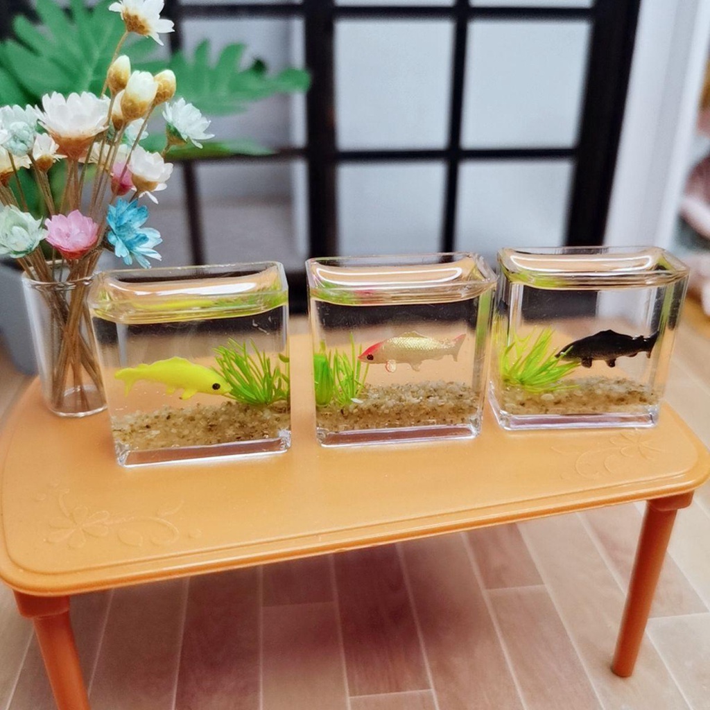 Aaron1 Bể Cá Mini Để Bàn Kính Trong Suốt