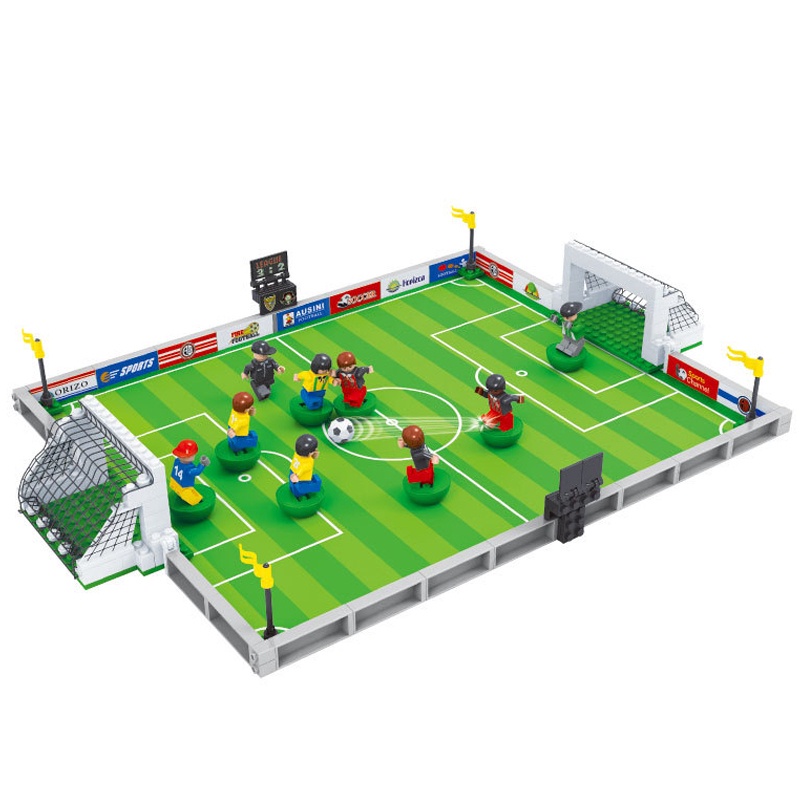 Đồ Chơi Lego Lắp Ráp Sân Bóng Đá Làm Quà Sinh Nhật Cho Bé