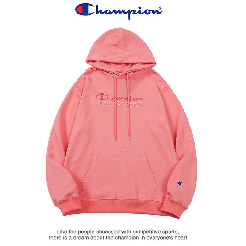 Áo hoodie thêu chữ CHAMPION phong cách thể thao