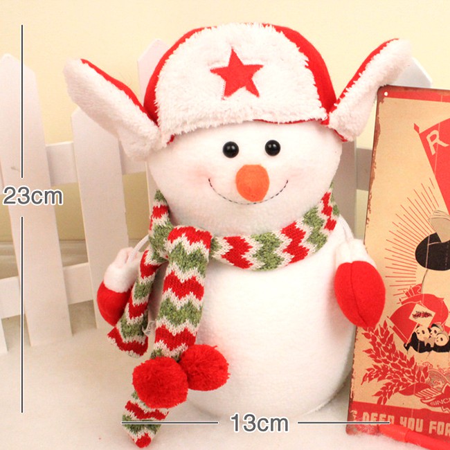 Người tuyết bông giáng sinh trang trí Noel quà tặng noel dễ thương (cao 45cm/ 32cm/ 23cm)
