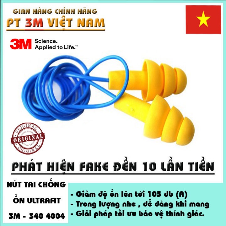 Nút bịt tai chống ồn 3m ultrafit 340-4004