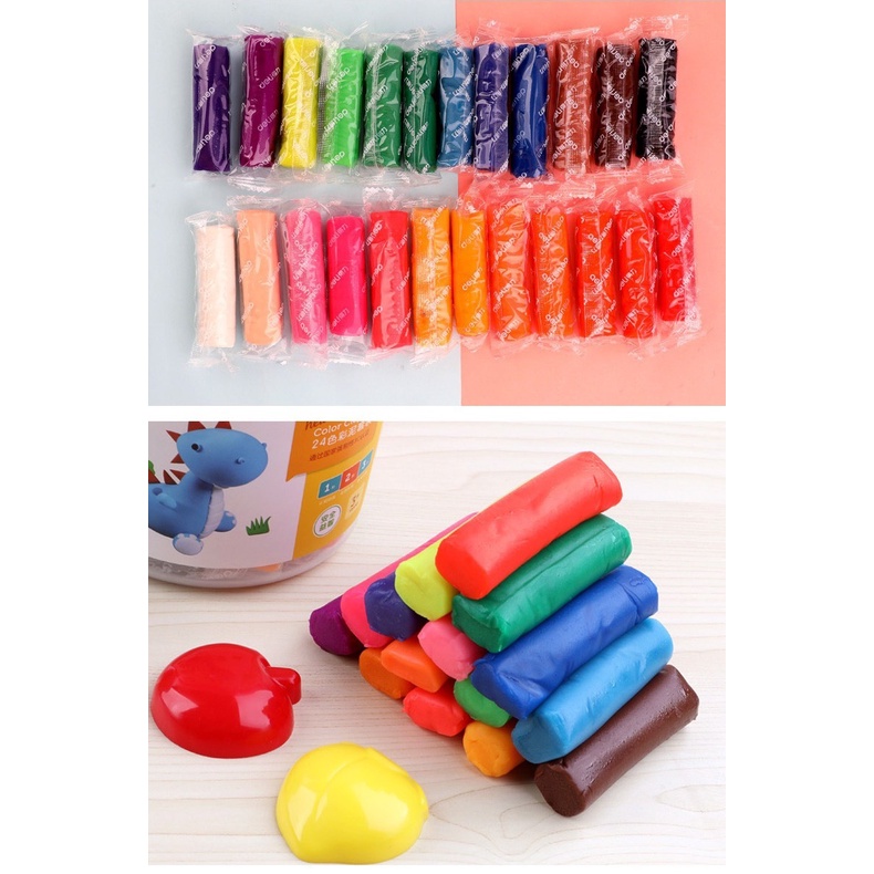 Đất nặn 24 màu Deli Chất liệu an toàn