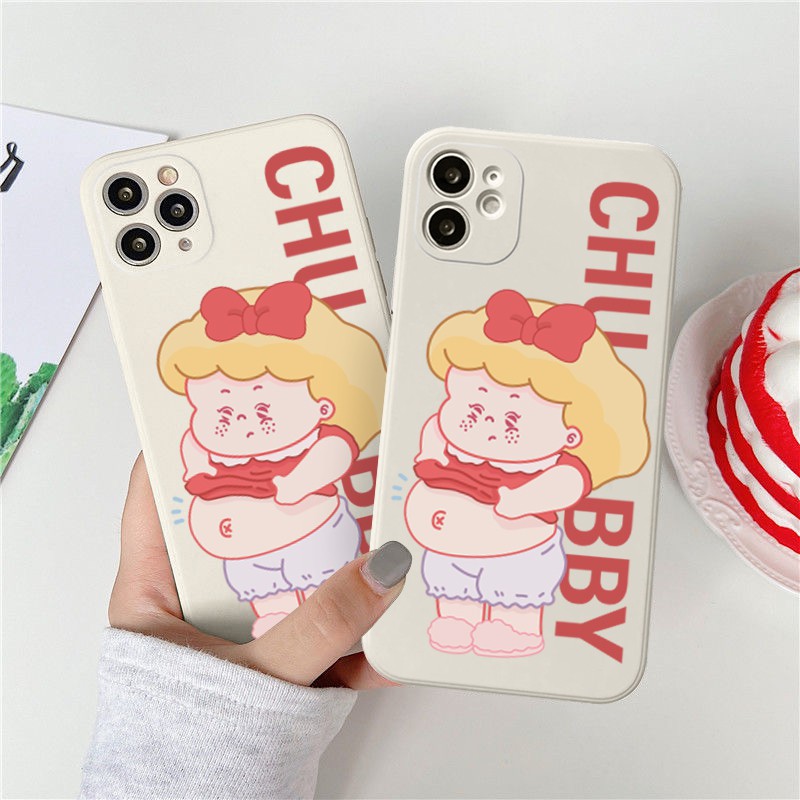 Ốp lưng iphone cạnh vuông BVC girl chubby 6/6plus/6splus/7/7plus/8/8plus/x/xr/xs/11/12/pro/max/plus/promax-Awifi P3-5