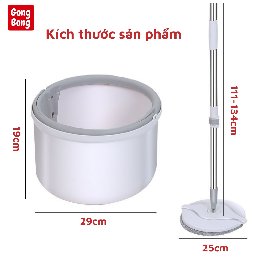 Chổi Lau Nhà Hiện Đại Thông Minh, Bộ Cây Lau Nhà Chổi Lau Nhà Tự Vắt 360 Độ Chính Hãng