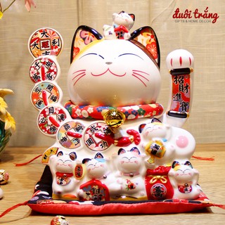 Mèo Thần tài Vẫy tay Mã 6/6 "Đại Cát Đại Lợi" 25cm ( Có size 30cm )