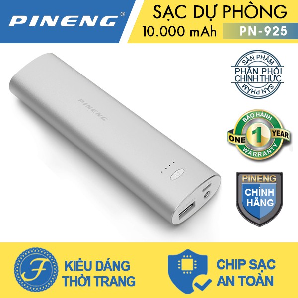 Pin sạc dự phòng PINENG PN-925 10000mAh - Hãng Phân Phối Chính Thức