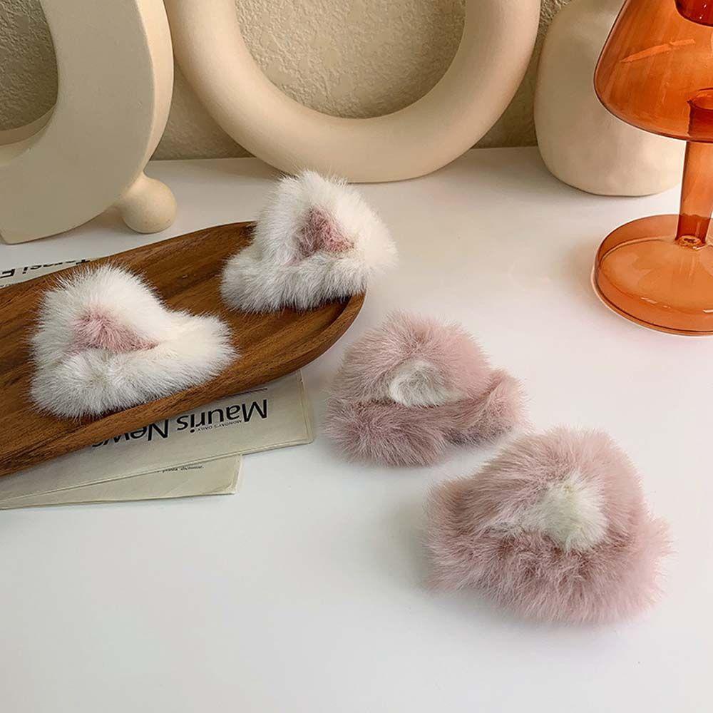 Kẹp Tóc Hình Tai Mèo Bằng Lông Nhung Mềm Mại Thời Trang Dành Cho Nữ