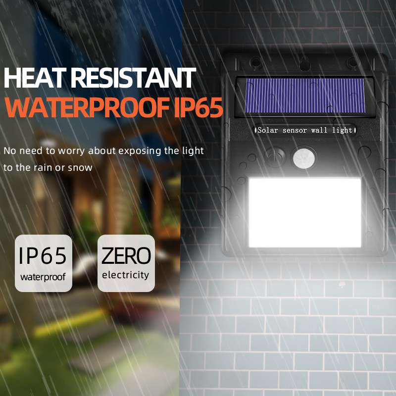 Đèn Led Cảm Biến Bật Tắt Tự Động, Sử Dụng Pin Năng Lượng Mặt Trời