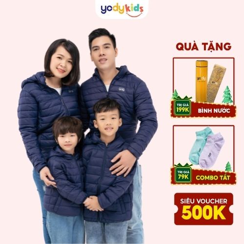 Combo 4 áo phao cho cả gia đình 3 lớp siêu nhẹ ấm áp đủ màu