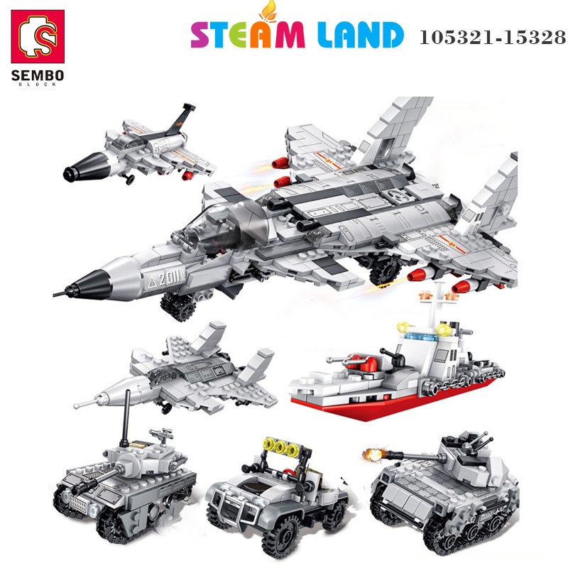 Đồ Chơi Lắp Ráp Xe Tăng Chiến Đấu Chủ Lực - SEMBO 105326 -Steamtoys