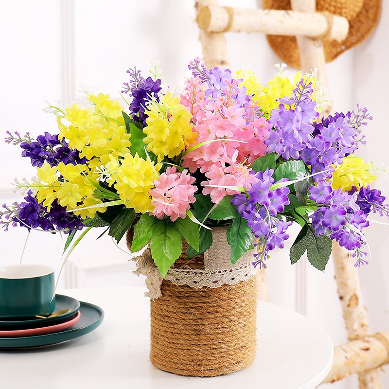 1 Bó Hoa Violet Hyacinth Nhân Tạo Trang Trí Nhà Cửa/Tiệc Cưới/Giáng Sinh/Lễ Hội Thật