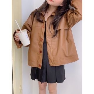 ÁO KHOÁC DA CỔ BẺ JB112 LOLLIE STUDIO