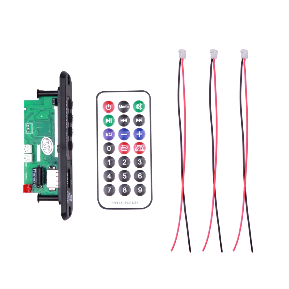 Bảng Giải Mã MP3 KEBIDUMEI JQ-D017BT Màn Hình Màu Bluetooth5.0 2 * 3W 12V Chức Năng Ghi Âm Cho Ô Tô