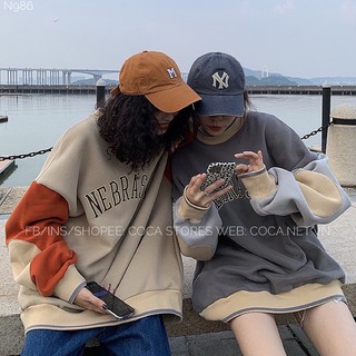 [N986]🦀🦀🦀 Áo SWE nỉ bông dày NEBRASKA (Có sẵn/ảnh thật)