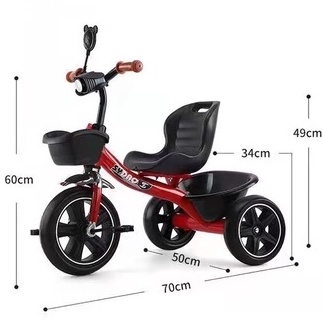 Xe đạp 3 bánh cho bé.Xe đạp 3 bánh có đèn có nhạc có giỏ xe trước có hộp đựng đồ sau.Có thể điều chỉnh tay lái cao thấp