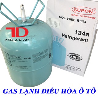 Môi chất lạnh điều hòa ô tô R134 SUPON 13.6KG, Môi chất lạnh R134