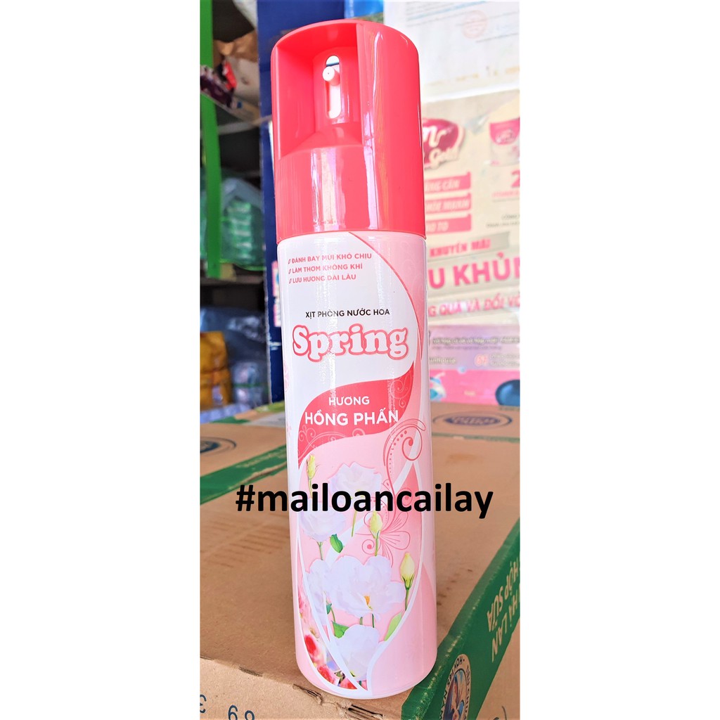 Xịt phòng Spring 250ml tuỳ chọn mùi
