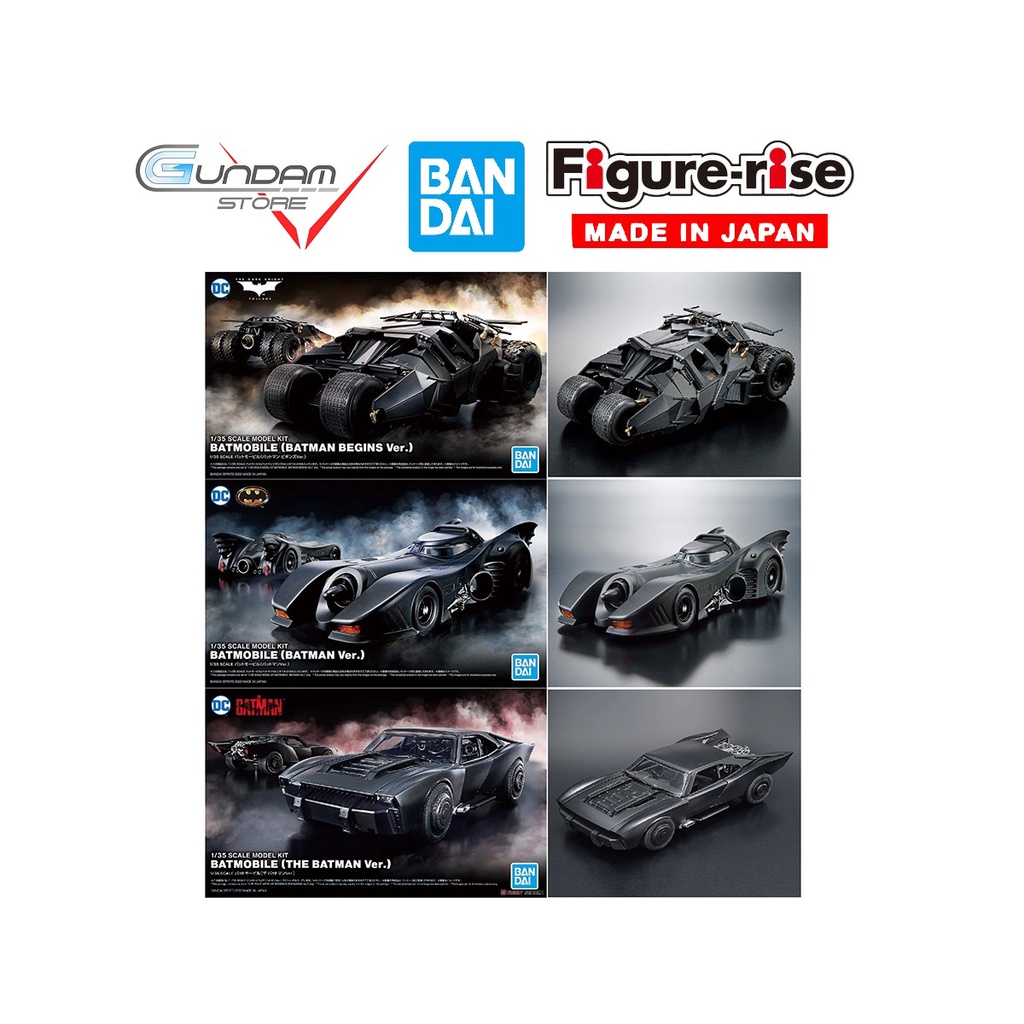 Mô Hình Lắp Ráp BATMOBILE BATMAN BEGINS / ALL VERSION Bandai 1/35 Figure Rise Standard Đồ Chơi Anime Nhật