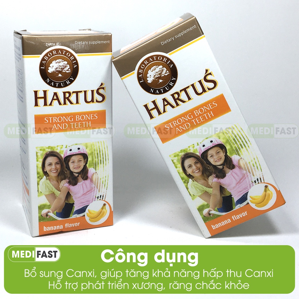 Canxi cho bé Hartus - thêm D3 và vitamin K2 giúp bé dễ hấp thu canxi tăng chiều cao tối đa -Hatus cho bé từ 4 tháng tuổi