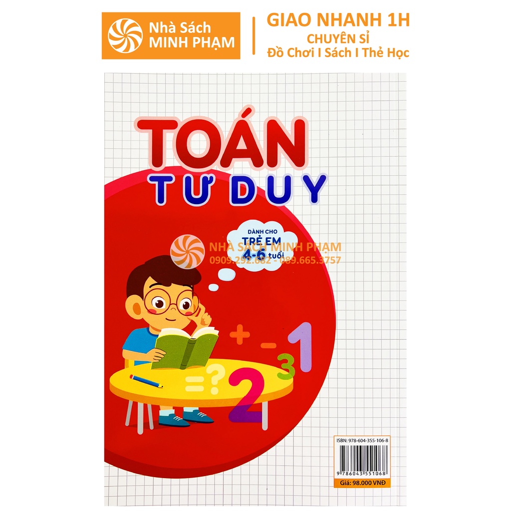 Sách - Toán Tư Duy - Dành cho trẻ em từ 4 - 6 tuổi