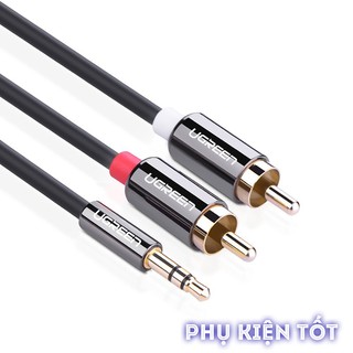 _dây audio 3.5mm to 2 đầu rca chính hãng ugreen 10584