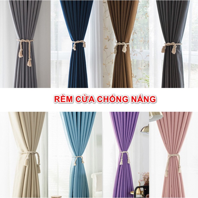 Rèm cửa một màu đơn giản (nhiều màu, nhiều size)