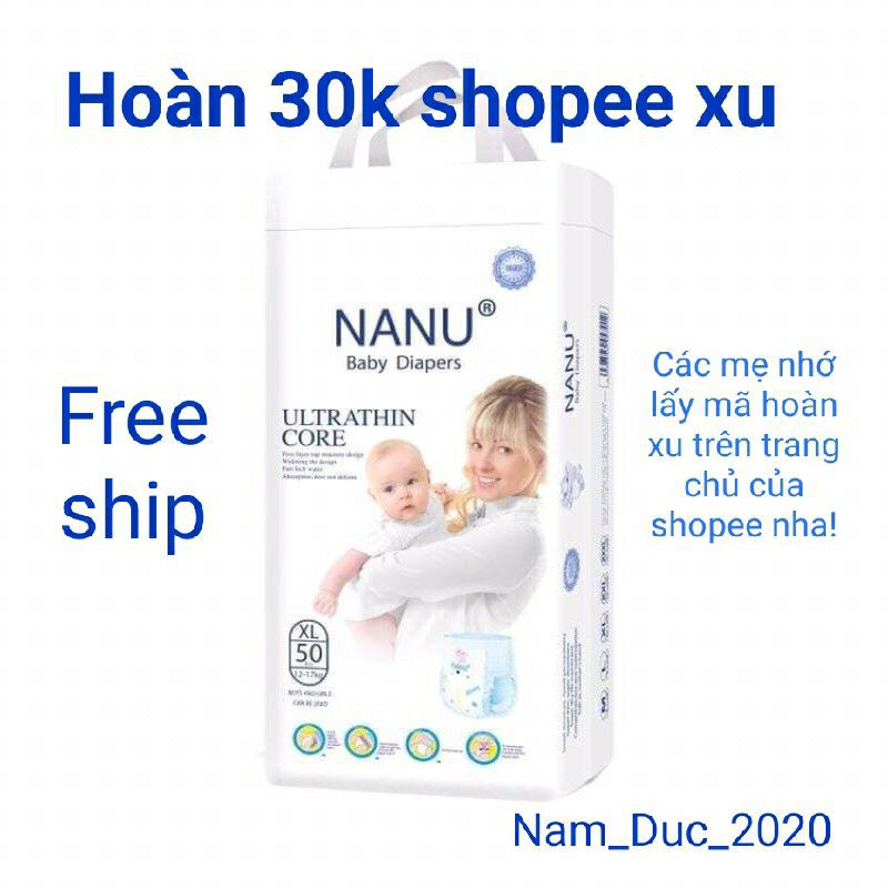 [FREESHIP] BỈM QUẦN NANU M100, L100, XL100, XXL100, XXXL100