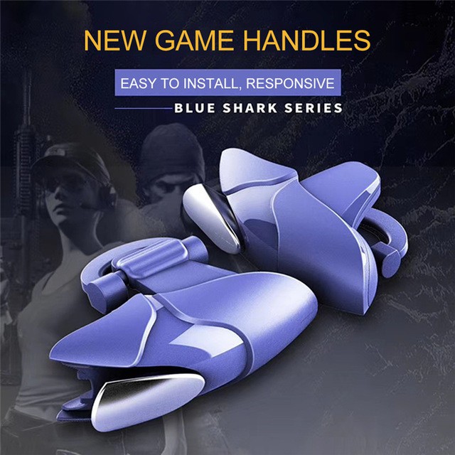 Nút bắn Pubg Freefire Blue Shark