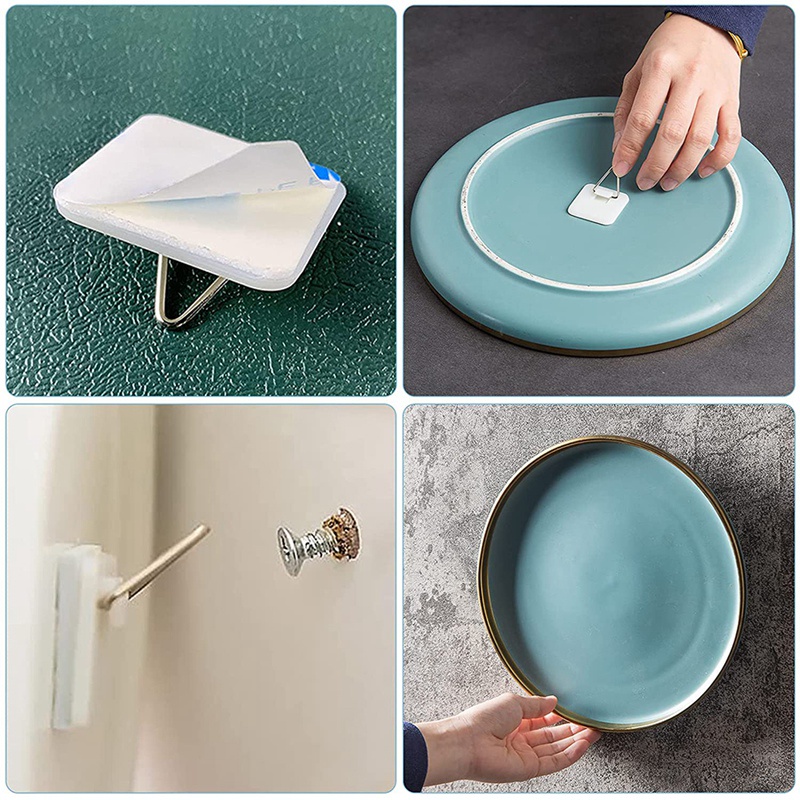 Set 50 Giá Đỡ Tấm Dán Tường Tàng Hình 1.3 inch
