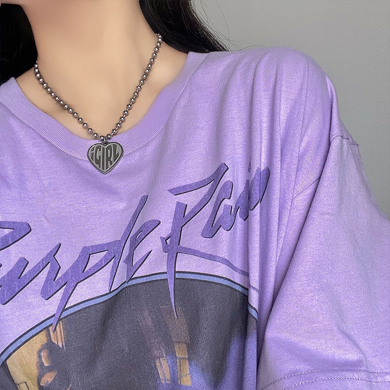 Dây chuyền chuỗi xích mặt hình trái tim phong cách hip hop cá tính 22177