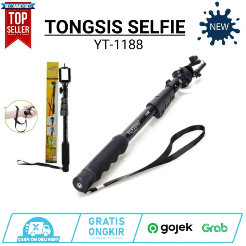 YUNTENG Gậy Tự Sướng YT 1188 Có Kẹp Tiện Lợi | BigBuy360 - bigbuy360.vn